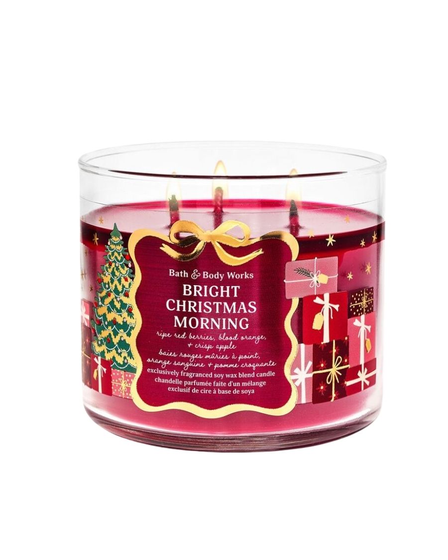 Bath & Body Works Vela Aromática Bright Christmas Morning 411 g - Ufemme
