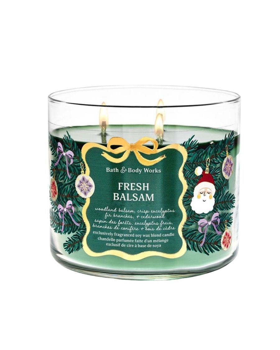 Bath & Body Works Vela Aromática Fresh Balsam 411 g - Ufemme