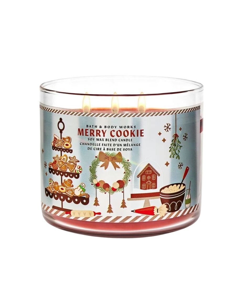 Bath & Body Works Vela Aromática Merry Cookie 411 g - Ufemme