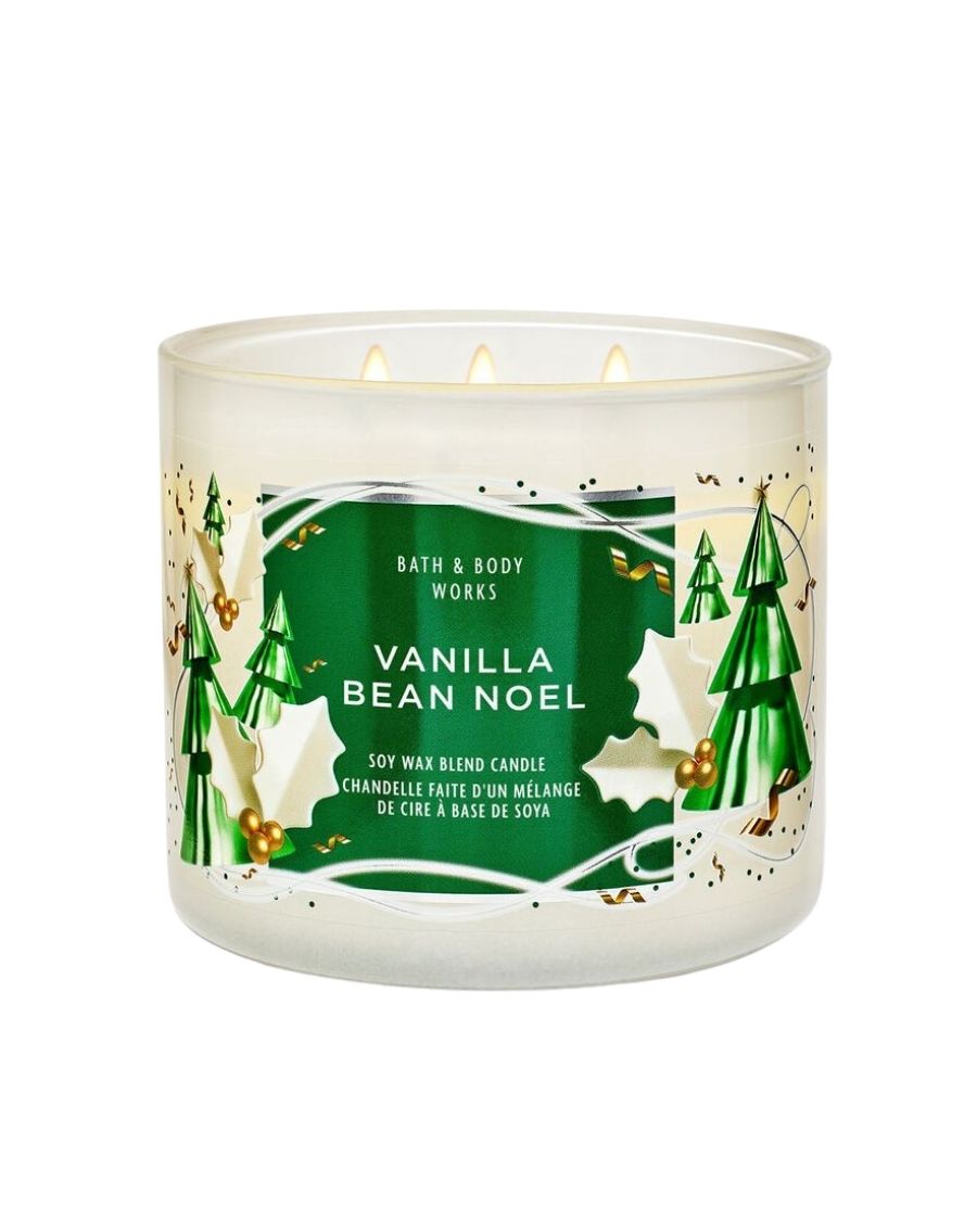 Bath & Body Works Vela Aromática Vanilla Bean Noel 411 g - Ufemme