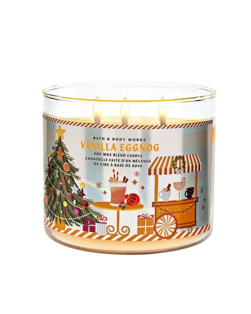 Bath & Body Works Vela Aromática Vanilla Eggnog 411 g - Ufemme
