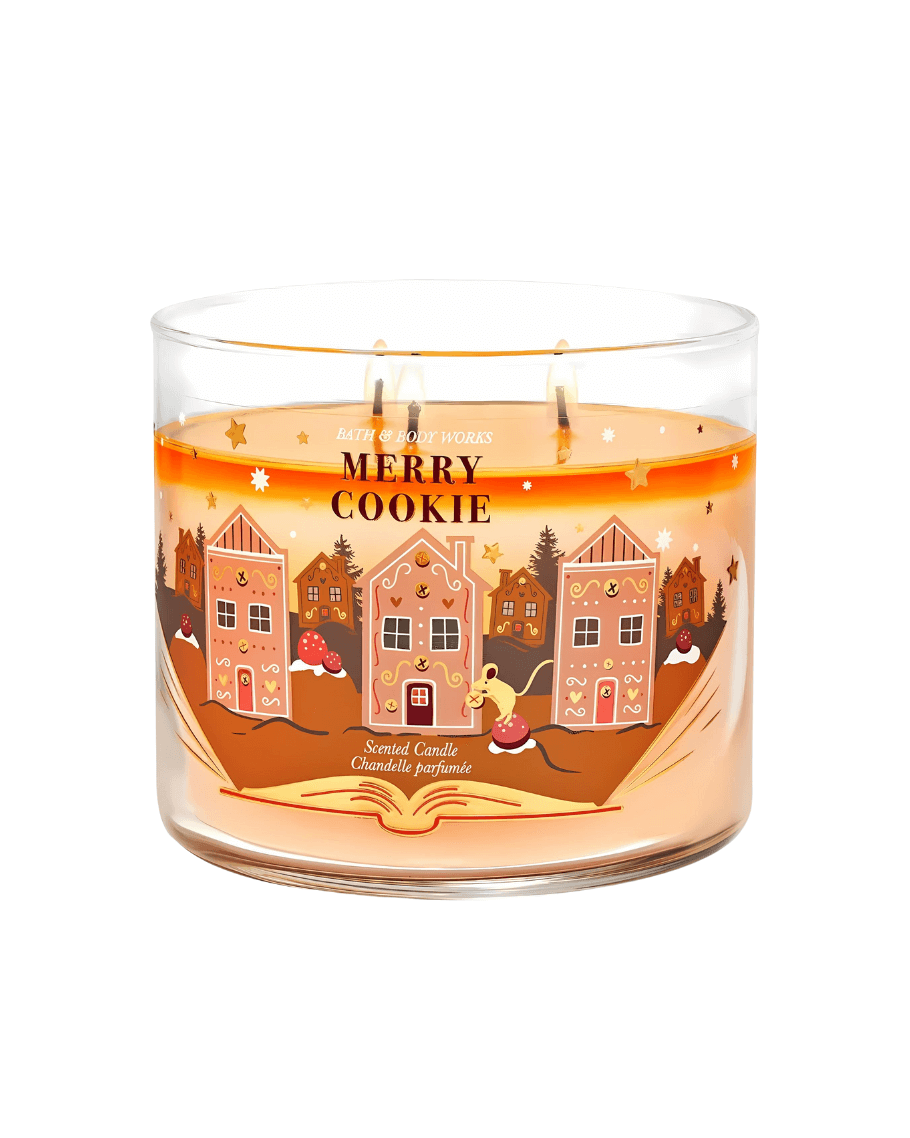 Bath & Body Works Vela Aromática Merry Cookie 411 g - Ufemme
