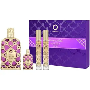 Set Orientica Velvet Gold (perfume 80 ml + mini 7.5 ml + mini 10 ml + mini 10 ml) unisex