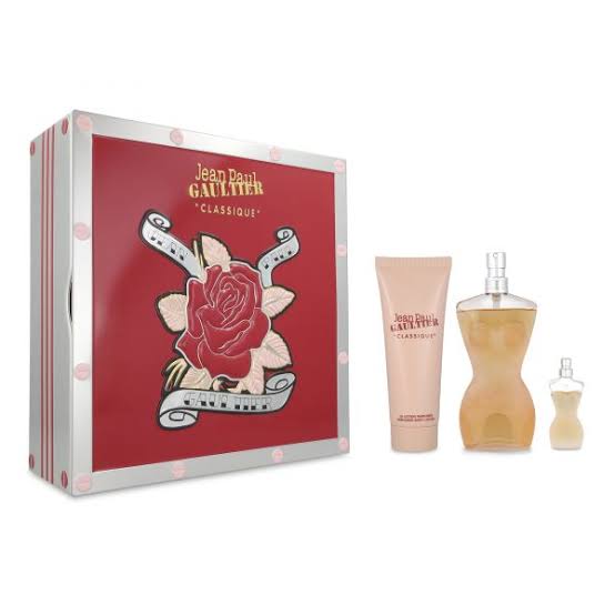 Set Jean Paul Gaultier Classique (perfume 100 ml + crema 75 ml + mini 6 ml) mujer