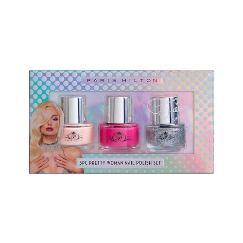 Set Paris Hilton Pretty Woman Nail (esmalte 5.5 ml + esmalte 5.5 ml + esmalte 5.5 ml) mujer