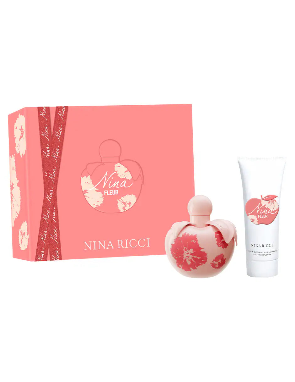 Set Nina Ricci Nina Fleur (perfume 80 ml + body lotion 75 ml) mujer