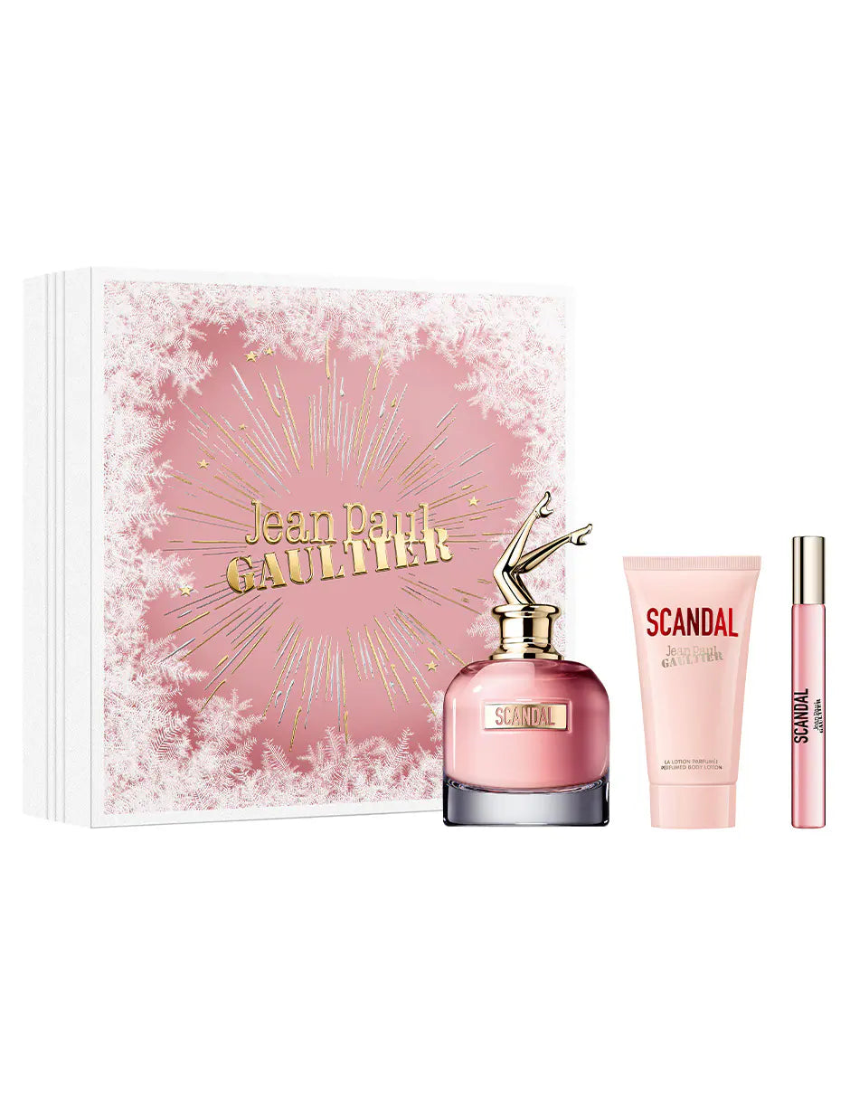 Set Jean Paul Gaultier Scandal (perfume 80 ml + mini 10 ml + body lotion 75 ml) mujer