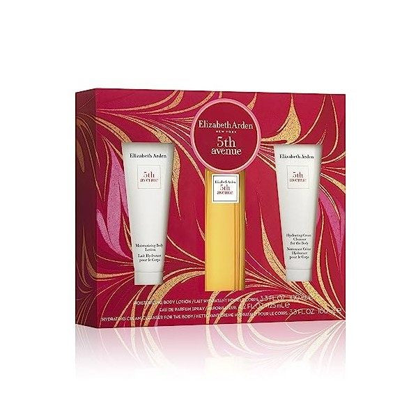 Set Elizabeth Arden 5th Avenue (perfume 125 ml + crema hidratante 100 ml + crema limpiadora 100 ml) mujer