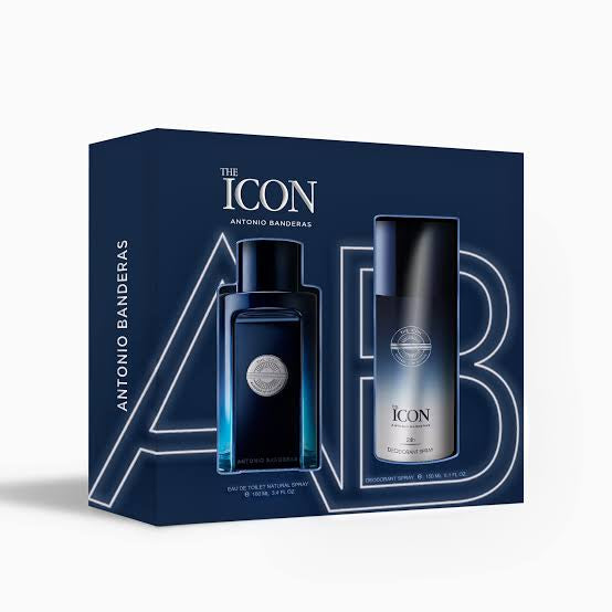 Set Antonio Banderas The Icon (perfume 100 ml + body spray 150 ml) hombre