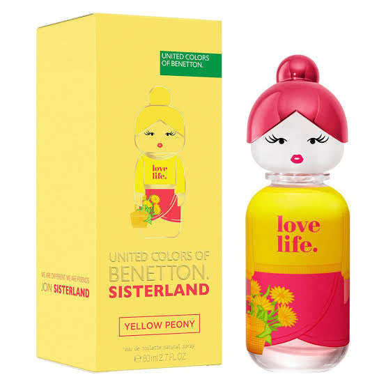 Benetton United Colors Sisterland Yellow Peony 80 ml edt mujer