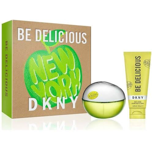 Set Dkny Be Delicious (perfume 100 ml + body lotion 100 ml) mujer