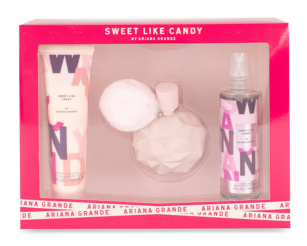 Set Ariana Grande Sweet Like Candy (perfume 100 ml + mist 118 ml + body lotion 100 ml) mujer