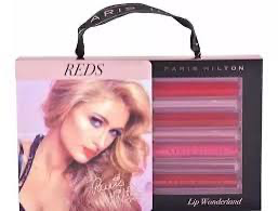 Set Paris Hilton Reds Lip Wonderland (4 brillos de labios de 4 ml c/u) mujer