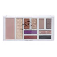 Set Paris Hilton Maquillaje Rosy Eye & Cheek Palette (sombras parpados 1.2 gr + sombras parpados 1.5 gr + rubor compacto 5 gr + rubor compacto 7 gr) mujer