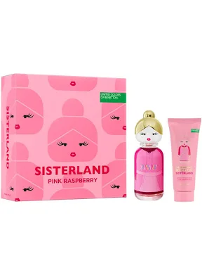 Set Benetton United Sisterland Pink Raspberry (perfume 80 ml + body lotion 75 ml) mujer