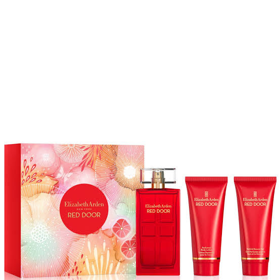 Set Elizabeth Arden Red Door (perfume 100 ml + body lotion 100 ml + gel ducha 100 ml) mujer