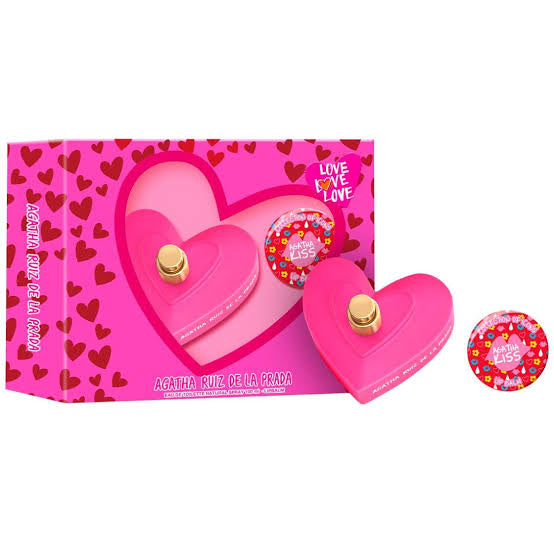 Set Agatha Ruiz de la Prada Love Love Love (perfume 80 ml + lipbalm 15 gr) mujer