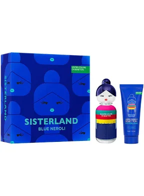 Set Benetton Sisterland Blue Neroli (perfume 80 ml + body lotion 75 ml) mujer