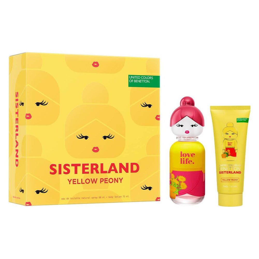 
                      
                        Set Benetton United Sisterland Yellow Peony (perfume 80 ml + body lotion 75 ml) mujer
                      
                    