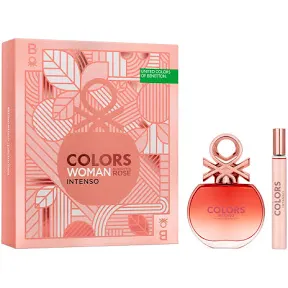 Set Benetton Colors Rose Intenso (perfume 80 ml + mini 10 ml) mujer