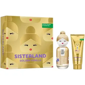 Set Benetton United Sisterland Golden Vanilla (perfume 80 ml + body lotion 75 ml) mujer