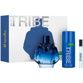 Set Benetton We Are Tribe (perfume 90 ml + mini 10 ml + body spray 150 ml) hombre