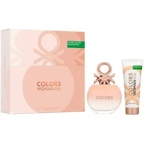 Set Benetton Colors Rose (perfume 80 ml + body lotion 75 ml) mujer