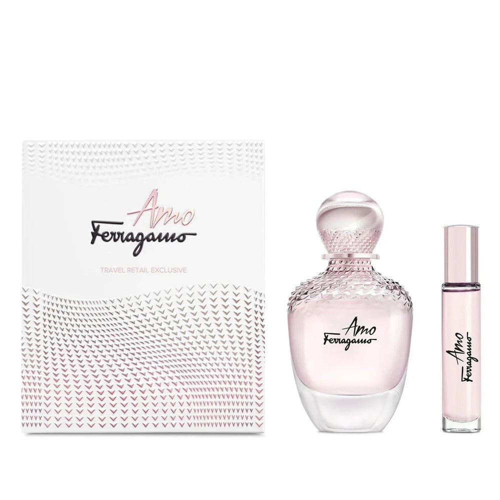 Set Salvatore Ferragamo Amo (perfume 100 ml + mini 10 ml) mujer