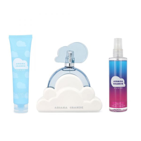 
                      
                        Set Ariana Grande Cloud (perfume 100 ml + body lotion 100 ml + mist 118 ml) mujer
                      
                    