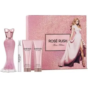 Set Paris Hilton Rose Rush (perfume 100 ml + mini 10 ml + body lotion 90 ml + gel ducha 90 ml) mujer