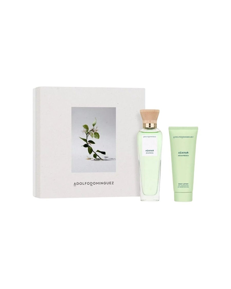 Set Adolfo Domínguez Agua Fresca de Azahar (EDT 120 ml + Loción corporal 75 ml) - Ufemme