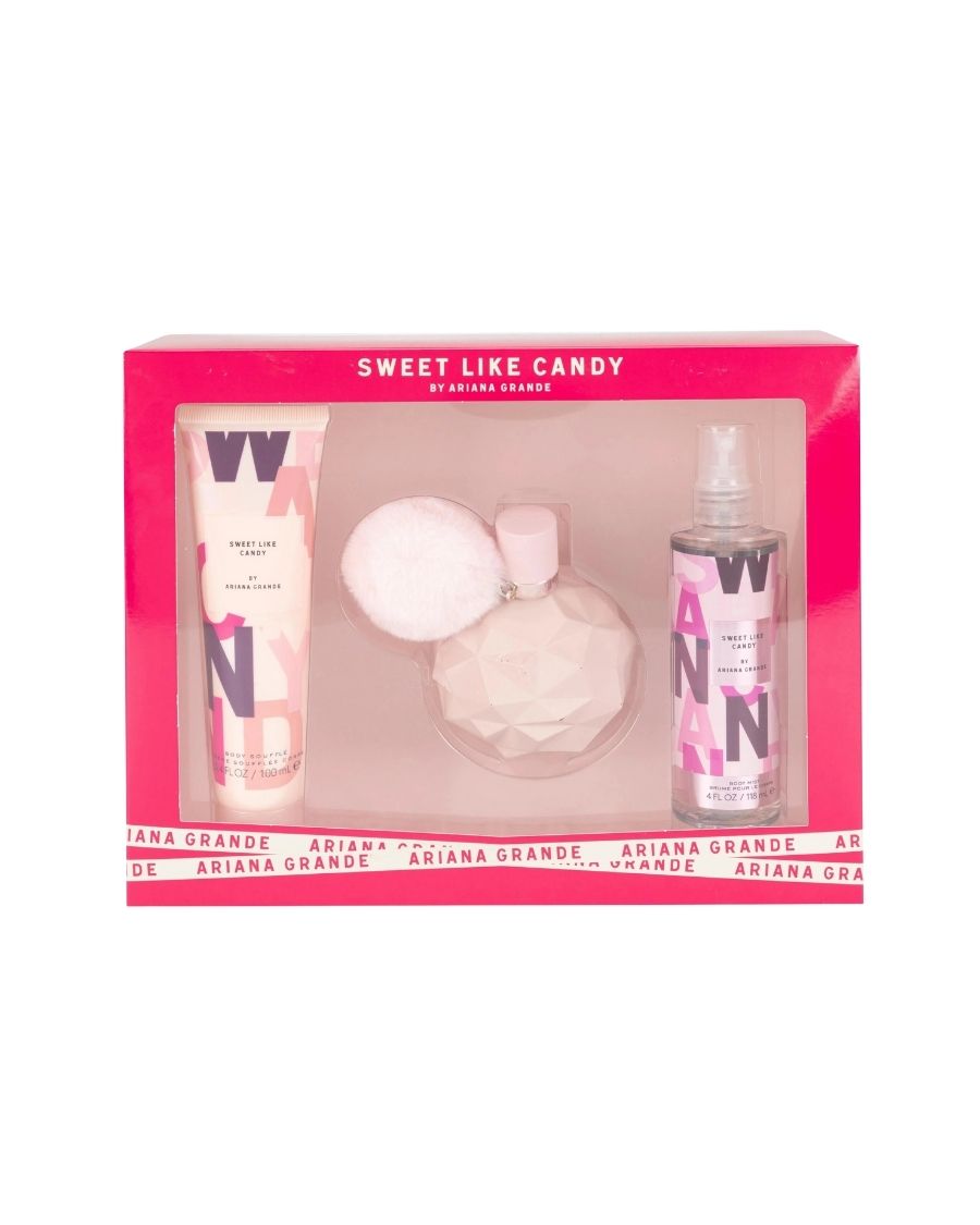 Set Ariana Grande Sweet Like Candy (EDP 100 ml + Mist 118 ml + Body Souffle 100 ml) - Ufemme