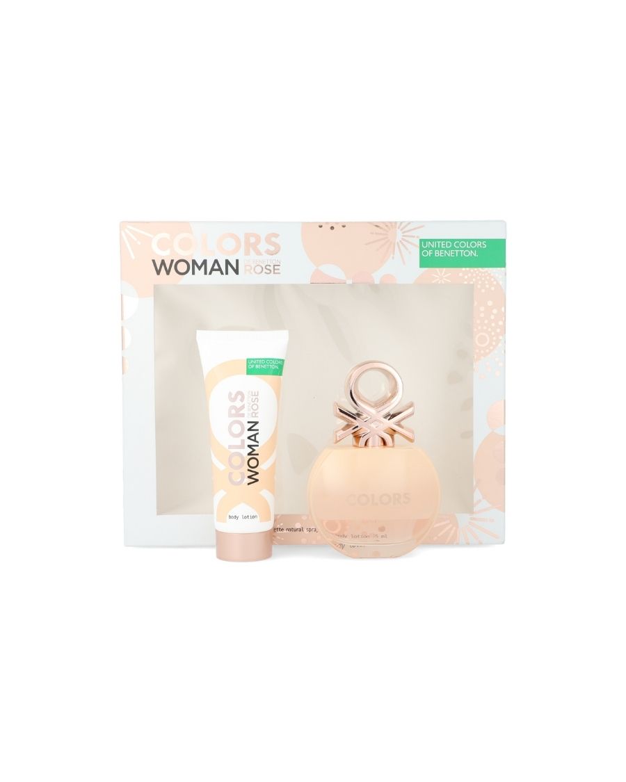 Set Benetton Colors Rose (EDT 80 ml + Loción corporal 75 ml) - Ufemme