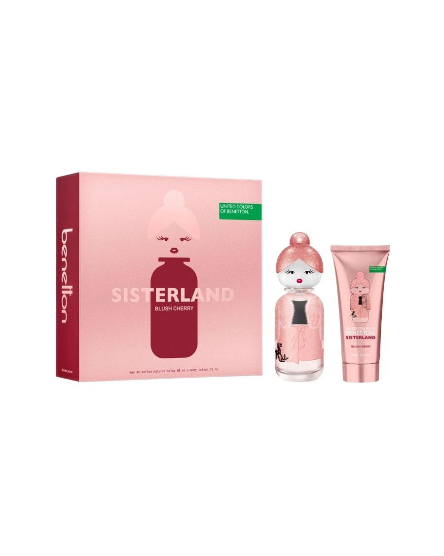 Set Benetton Sisterland Blush Cherry (EDP 80 ml + Loción corporal 75 ml) - Ufemme
