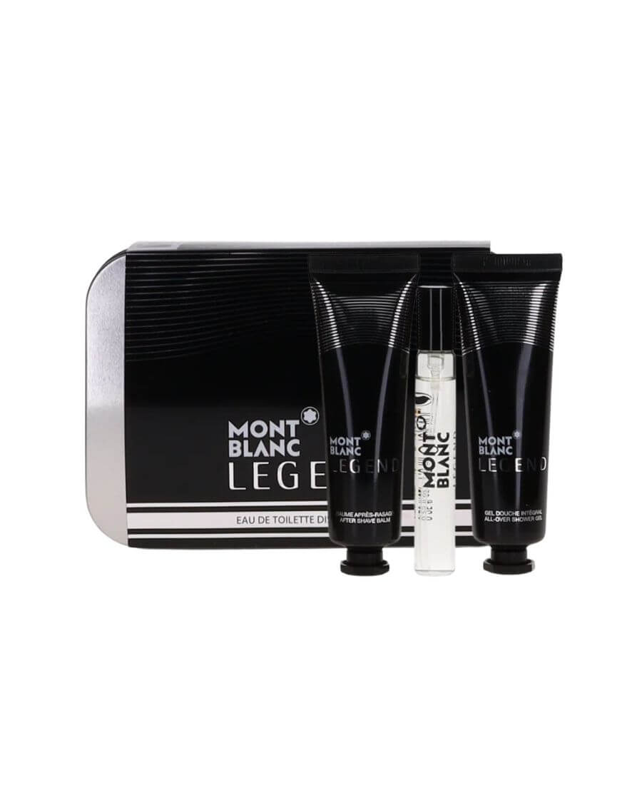 Set Montblanc Legend (EDT 7.5 ml + Gel de baño 30 ml + After Shave 30 ml) - Ufemme