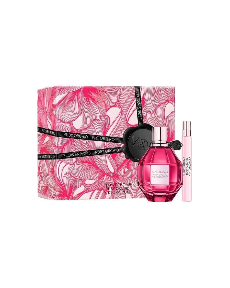 Set Viktor & Rolf Flowerbomb Ruby Orchid (EDP 100 ml + Mini EDP 10 ml) - Ufemme