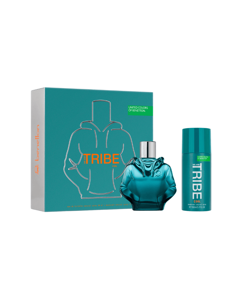 Set Benetton We Are Tribe Cool (edt 90 ml + desodorante 150 ml) hombre