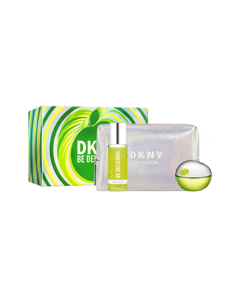 Set DKNY Be Delicious (EDP 100 ml + Body Mist 125 ml + Cosmetiquera) Mujer