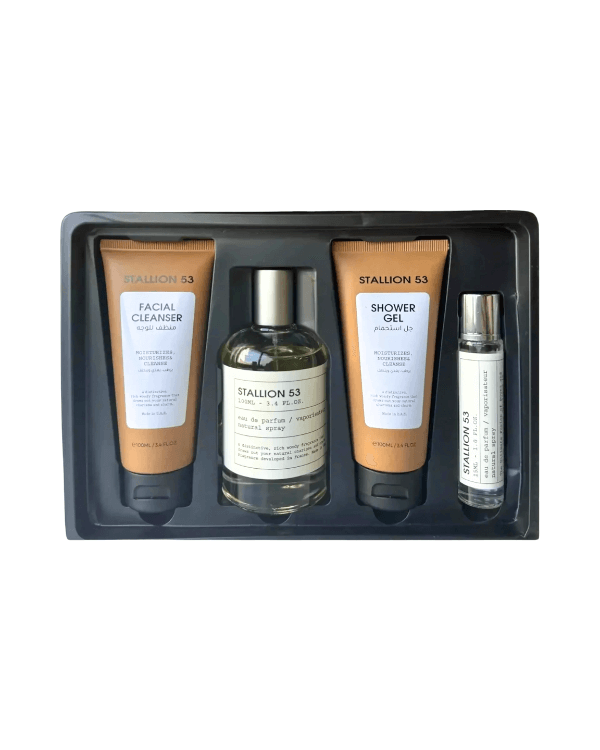 Set Emper Stallion 53 (edp 100 ml + mini 15 ml + Limpiador facial 100 ml + Gel de baño 100 ml) Unisex