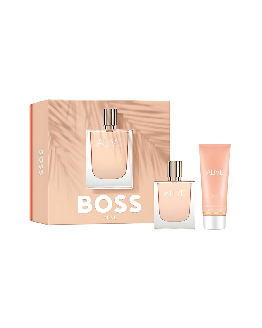 Set Hugo Boss Boss Alive (Perfume 80 ML + Body Lotion 75 ML) Mujer