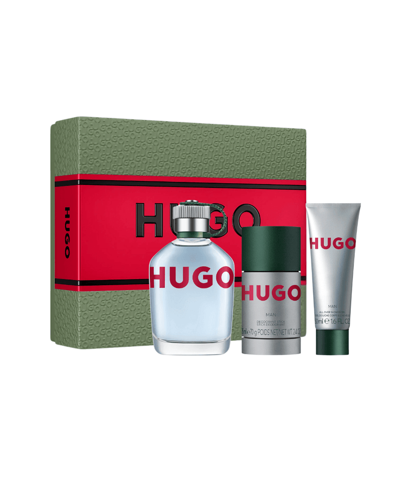 Set Hugo Boss Hugo Green (Perfume edt 125 ml + Desodorante 75 ml + Gel de ducha 50 ml) Hombre