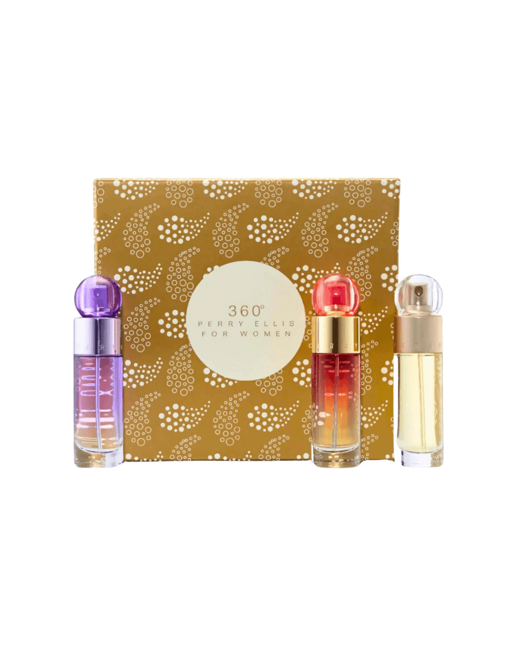 Set Perry Ellis 360° Trio (360° edt 30 ml + 360° Purple edp 30 ml +  360° Coral edp 30 ml) - Ufemme