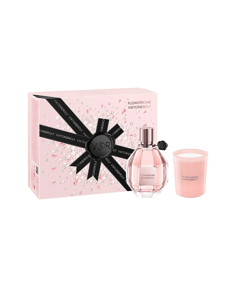 Set Viktor & Rolf Flowerbomb (edp 100 ml + vela aromática 75 g) Mujer