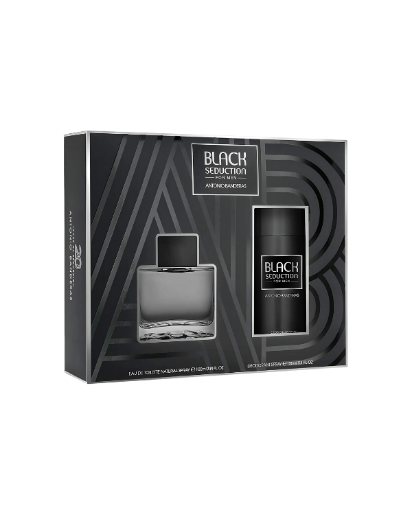 Set Antonio Banderas Black Seduction (perfume 100 ml + body spray 150 ml) hombre