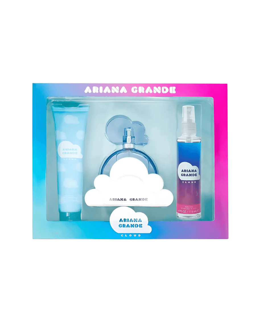 Set Ariana Grande Cloud (perfume 100 ml + body lotion 100 ml + mist 118 ml) mujer