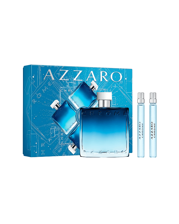Set Azzaro Chrome (edp  100 ml + mini 10 ml+ mini 10 ml) hombre