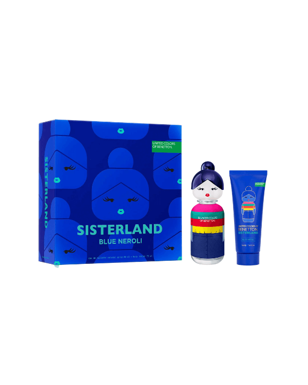 Set Benetton Sisterland Blue Neroli (perfume 80 ml + body lotion 75 ml) - Ufemme