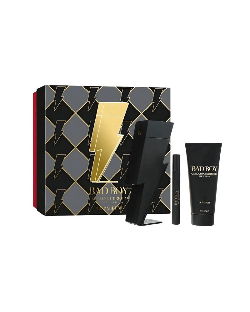 Set Carolina Herrera Bad Boy Le Parfum (perfume 100 ml + mini 10 ml + gel de baño 100 ml) hombre