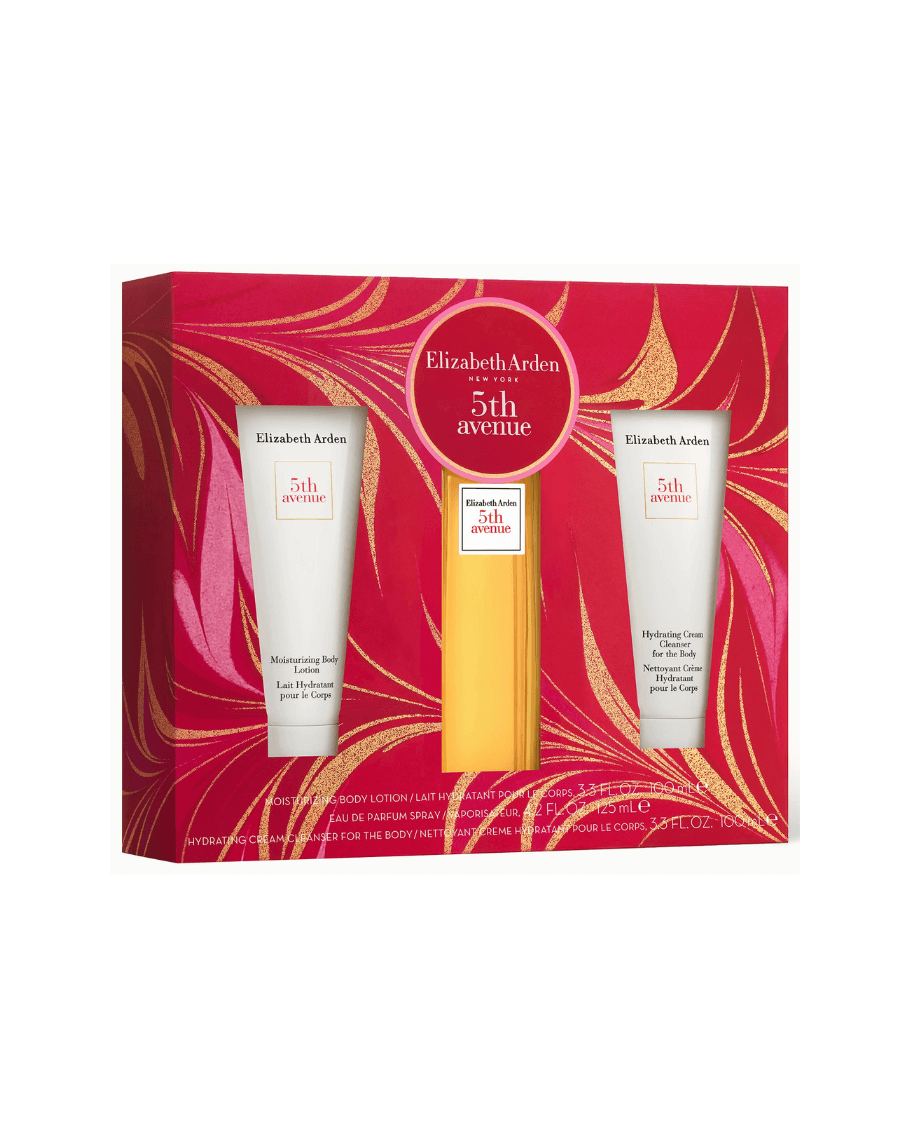 Set Elizabeth Arden 5th Avenue (perfume 125 ml + crema hidratante 100 ml + crema limpiadora 100 ml) - Ufemme