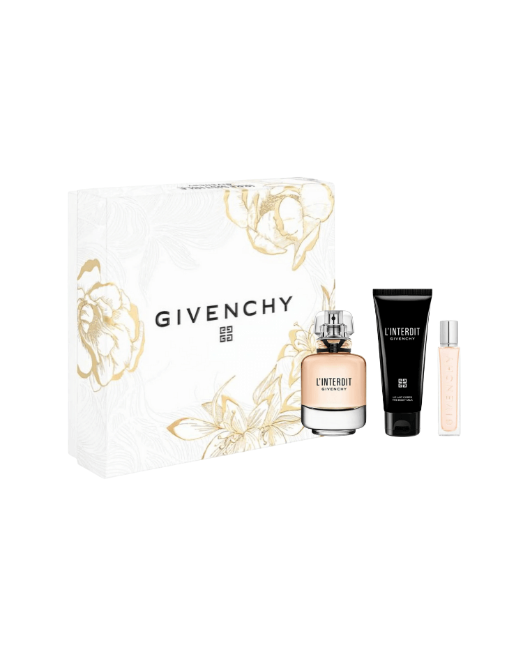 Set Givenchy L'Interdit (EDP 50 ml + Crema corporal 75 ml + Mini 12,5 ml) - Ufemme